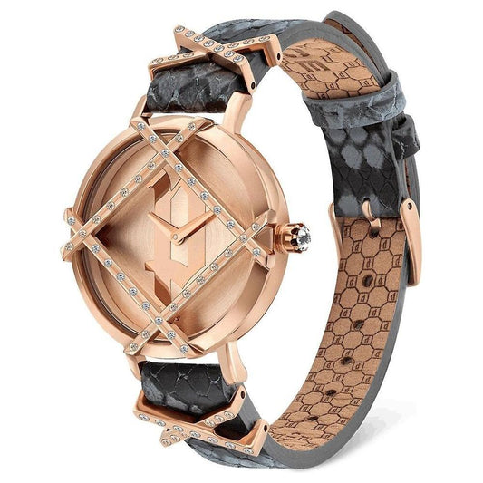 Police Gray Leather Watch 1728,67434610848,Gray,New with tags,Police,Watches,Watches for Women - Watches,Women POPL16068BSR32AC