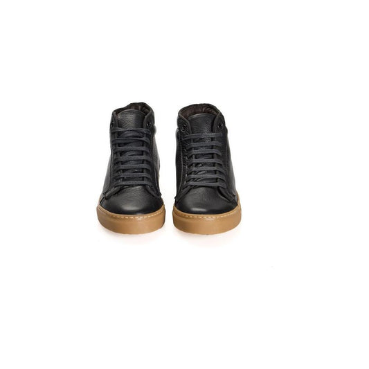 Roberto Pepe Luxury Black Calfskin Men Sneaker RO-24747-EU41/US8