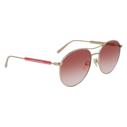 Longchamp Rose Gold Metal Sunglasses LOLO133S770AC