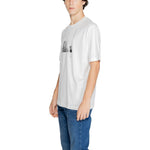 Armani Exchange White Cotton T-Shirt AR-14713400008-IT46 | M