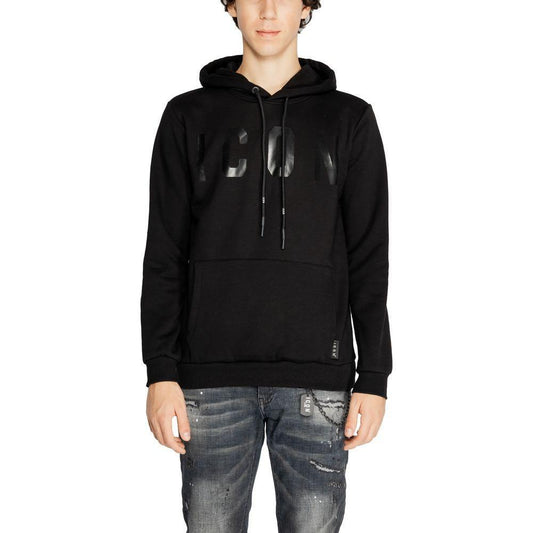 Icon Black Cotton Hoody IC-15262700009-IT44 | S