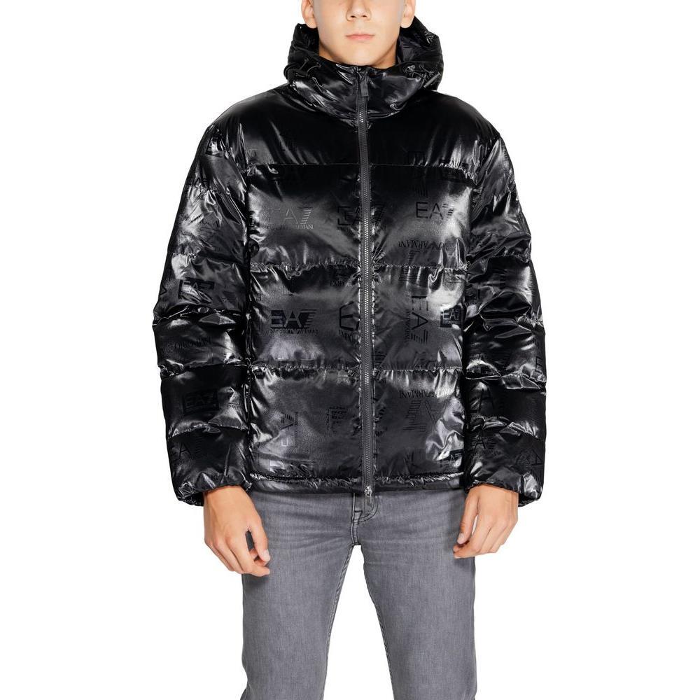 EA7 Emporio Armani Black Polyester Jackets & Coat EA-14717300009-IT54 | XXL