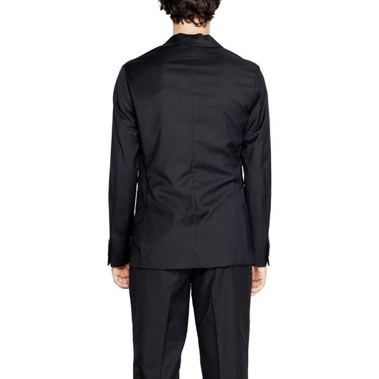 Armani Exchange Black Polyester Blazer AR-14714100009-IT52 | XL