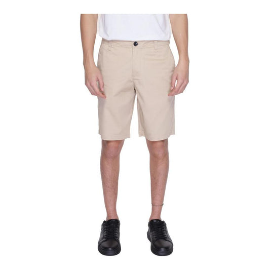 Armani Exchange Beige Cotton Bermuda