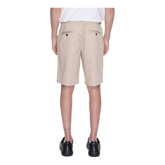 Armani Exchange Beige Cotton Bermuda