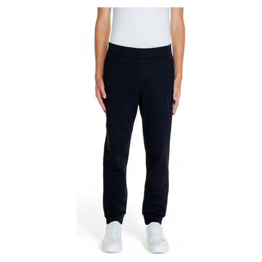 Armani Exchange Black Cotton Joggers Workout Pant AR-14882500009-IT42 | XS