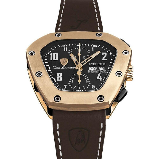 Lamborghini Black Leather Watch 1728,67434610848,Black,Lamborghini,Men,New with tags,Watches,Watches for Men - Watches LATLFT075SPYDERLEGGEROAC