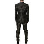 Dolce & Gabbana Black Stars Jacquard SICILIA 2 Piece Suit KOS2263-44