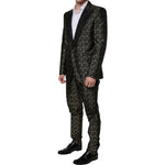 Dolce & Gabbana Black Stars Jacquard SICILIA 2 Piece Suit KOS2263-44