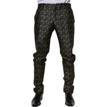 Dolce & Gabbana Black Stars Jacquard SICILIA 2 Piece Suit KOS2263-44