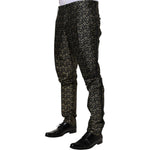 Dolce & Gabbana Black Stars Jacquard SICILIA 2 Piece Suit KOS2263-44