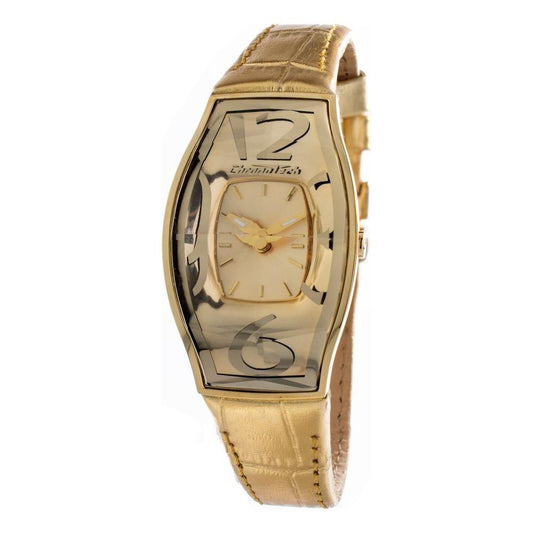 Chronotech Gold Leather Watch 1728,67434610848,Chronotech,Gold,New with tags,Watches,Watches for Women - Watches,Women CHCT7932L65AC