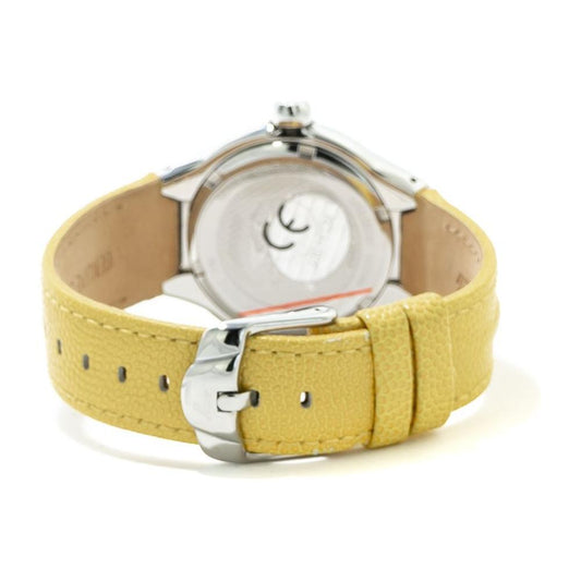 Chronotech Yellow Leather Watch 1728,67434610848,Chronotech,New with tags,Watches,Watches for Women - Watches,Women,Yellow CHCT7980L05SAC