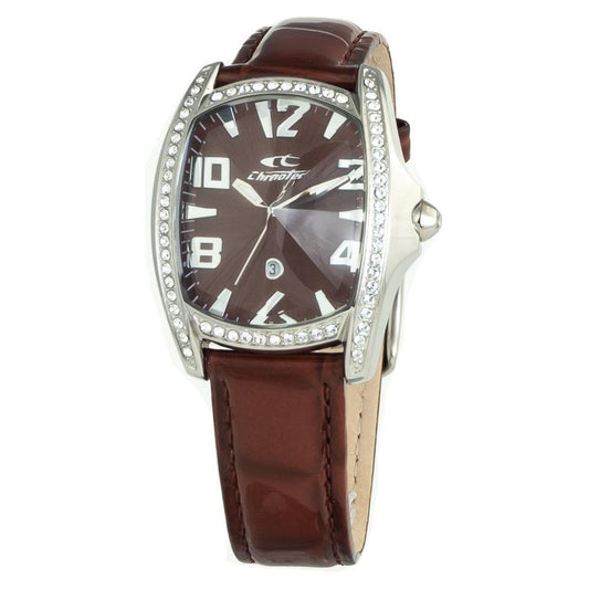 Chronotech Brown Leather Watch 1728,67434610848,Brown,Chronotech,New with tags,Watches,Watches for Women - Watches,Women CHCT7988LS63AC