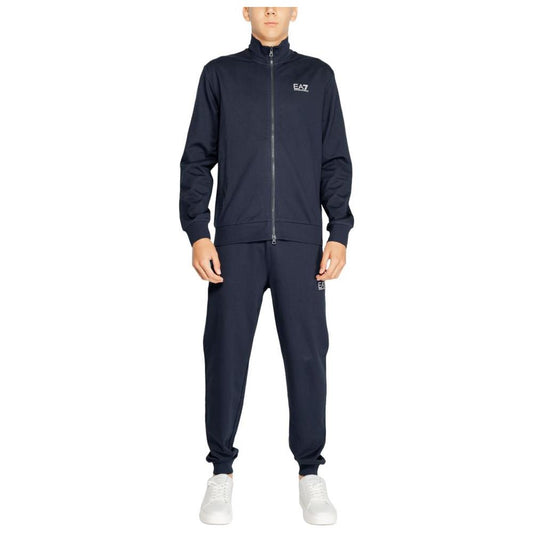 EA7 Emporio Armani Blue Cotton Sweatsuit