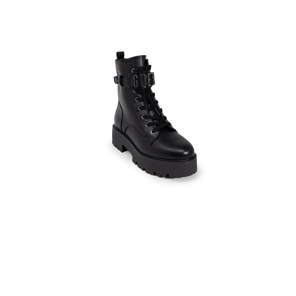 Guess Black Polyethylene Lace-Up Boots