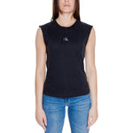 Calvin Klein Jeans Black Cotton T-Shirt CA-14563900009-IT38|XS