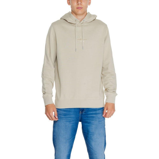 Calvin Klein Jeans Beige Recycled Cotton Hoody CA-14568500127-IT48 | L