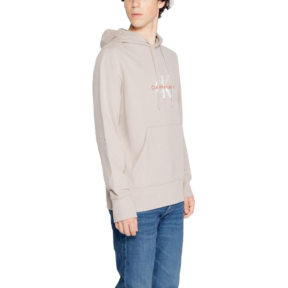 Calvin Klein Jeans Beige Recycled Cotton Hoody CA-14581300127-IT54 | XXL