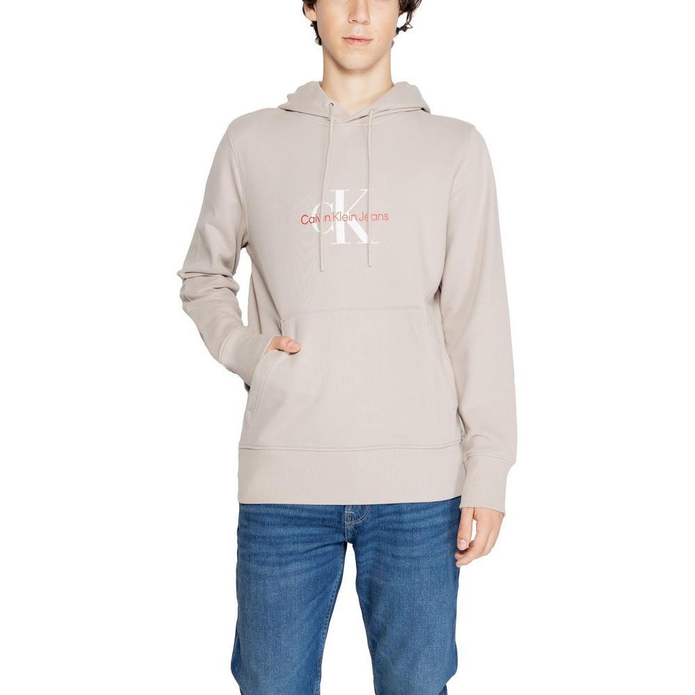 Calvin Klein Jeans Beige Recycled Cotton Hoody CA-14581300127-IT54 | XXL