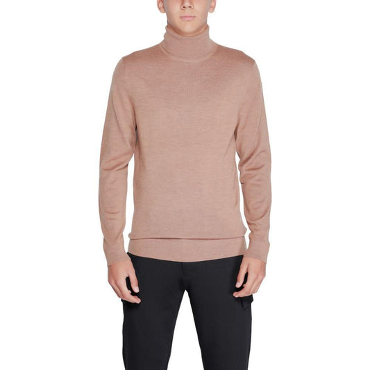 Calvin Klein Beige Wool Turtleneck CA-14587200127-IT48 | L