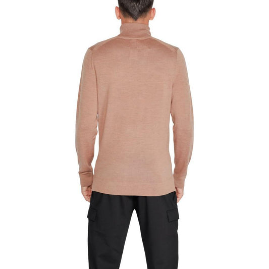 Calvin Klein Beige Wool Turtleneck CA-14587200127-IT48 | L