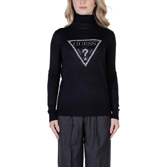 Guess Black Viscose Turtleneck 1728,71956299936,Black,Clothing,Guess,IT38|XS,New with tags,Sweaters - Women - Clothing,Women,Women - Clothing GU-14687900009-IT38|XS
