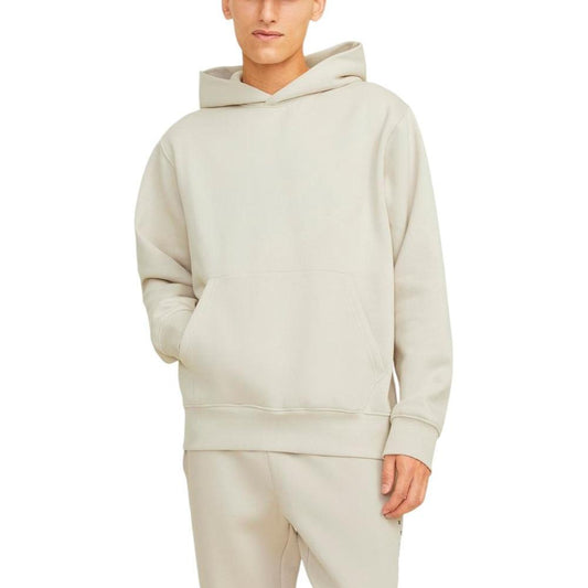 Jack Jones Beige Cotton Hoody JA-14846200127-IT44 | S