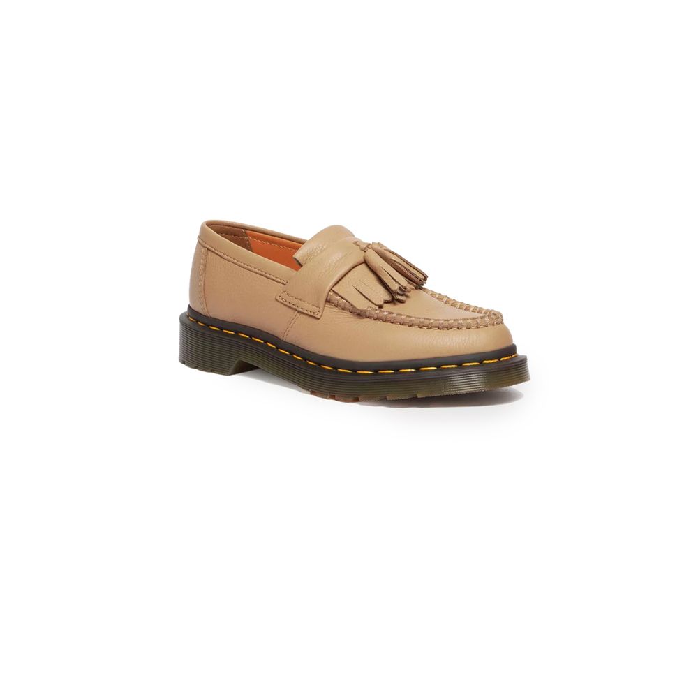 Dr. Martens Beige Leather Platform Pumps