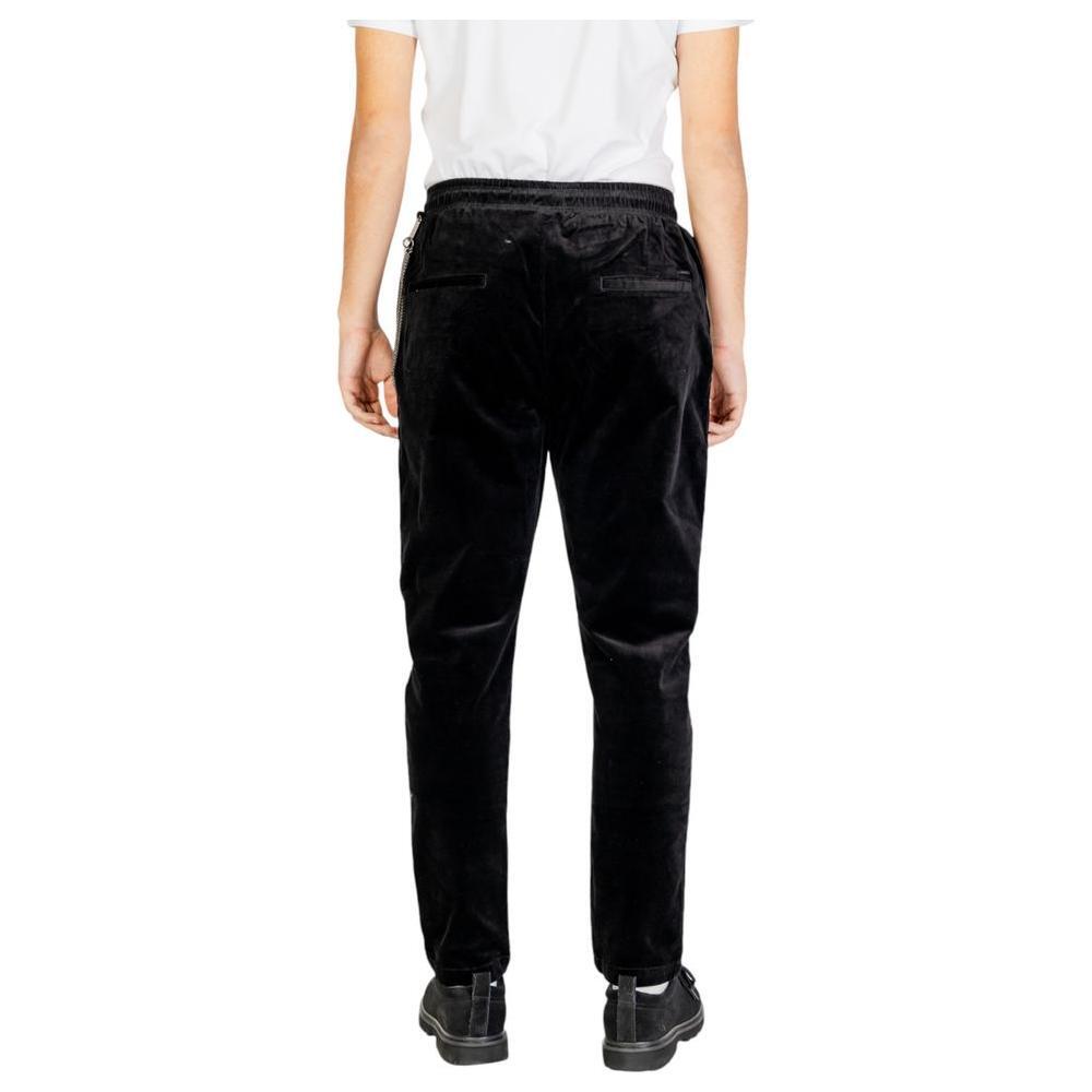 Gianni Lupo Black Cotton Pant GI-14788200009-IT50 | L
