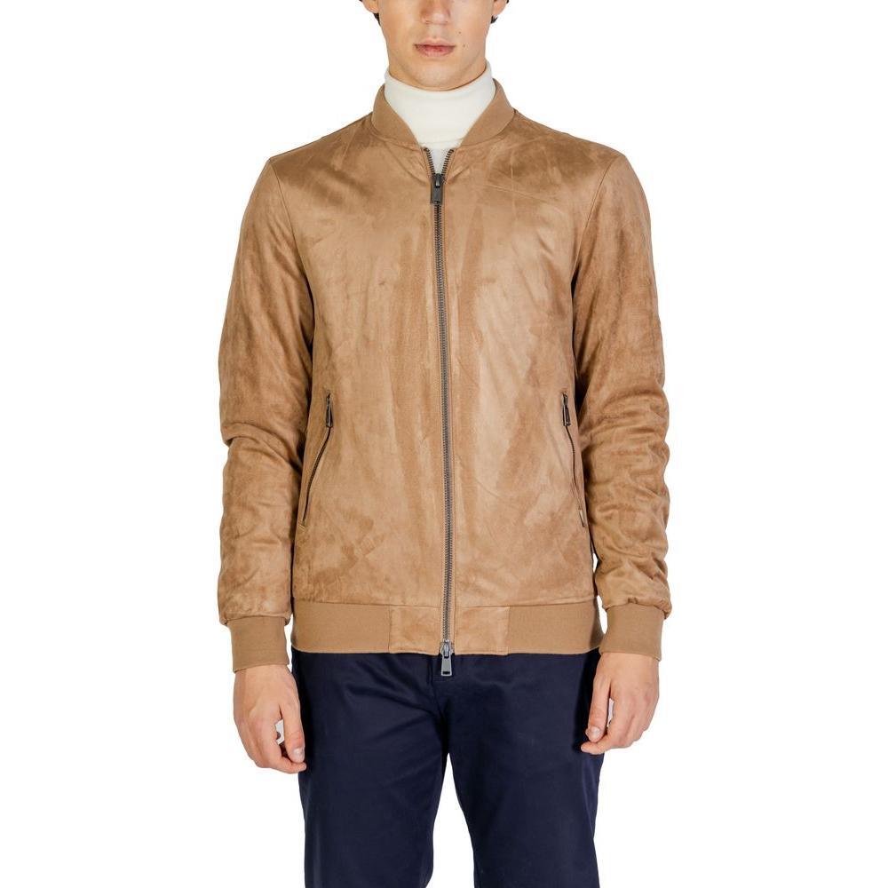 Gianni Lupo Beige Polyester Jackets & Coat GI-14789100309-IT46 | M