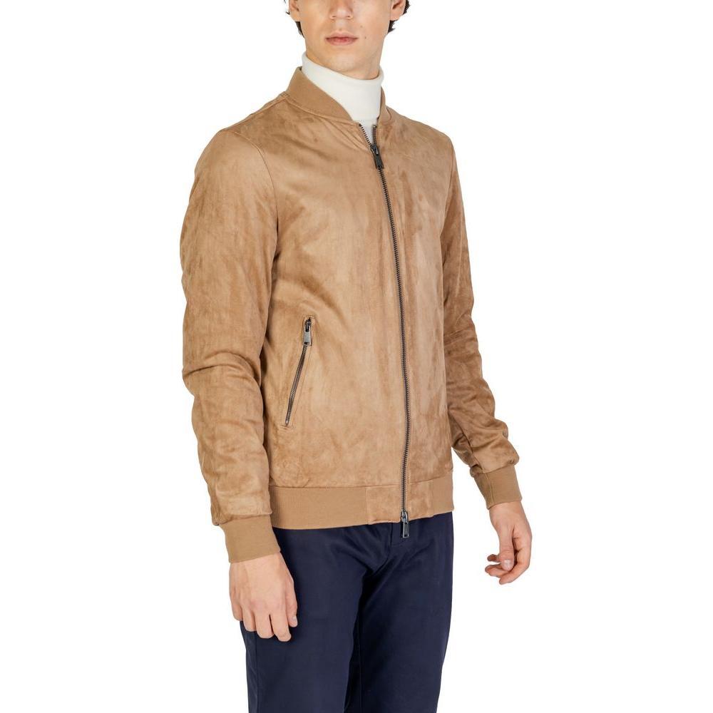 Gianni Lupo Beige Polyester Jackets & Coat GI-14789100309-IT46 | M