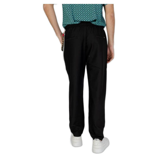 Gianni Lupo Black Polyester Pant GI-13515400009-IT54 | XXL