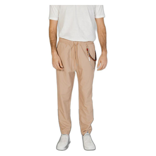 Gianni Lupo Beige Polyester Pant GI-13515400127-IT52 | XL