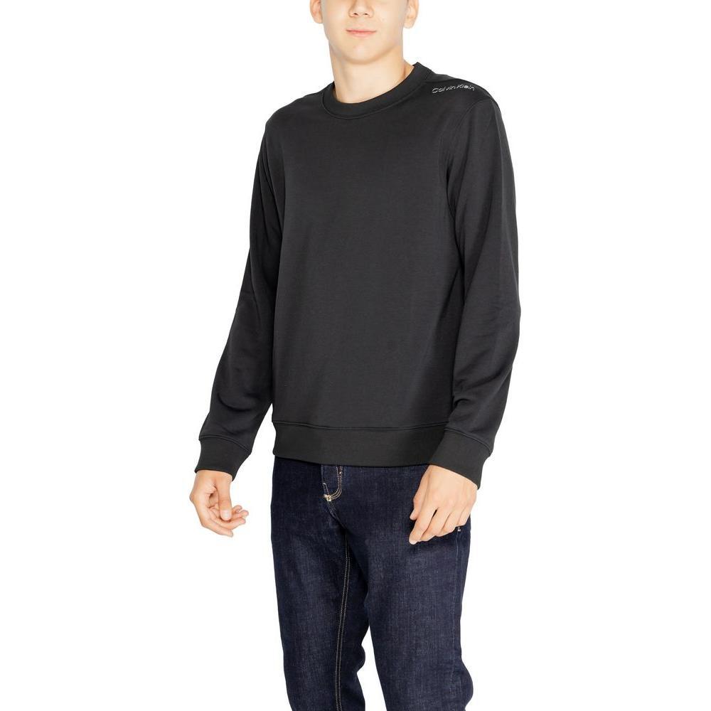 Calvin Klein Sport Black Recycled Polyester Sweatshirt CA-14583600009-IT48 | L