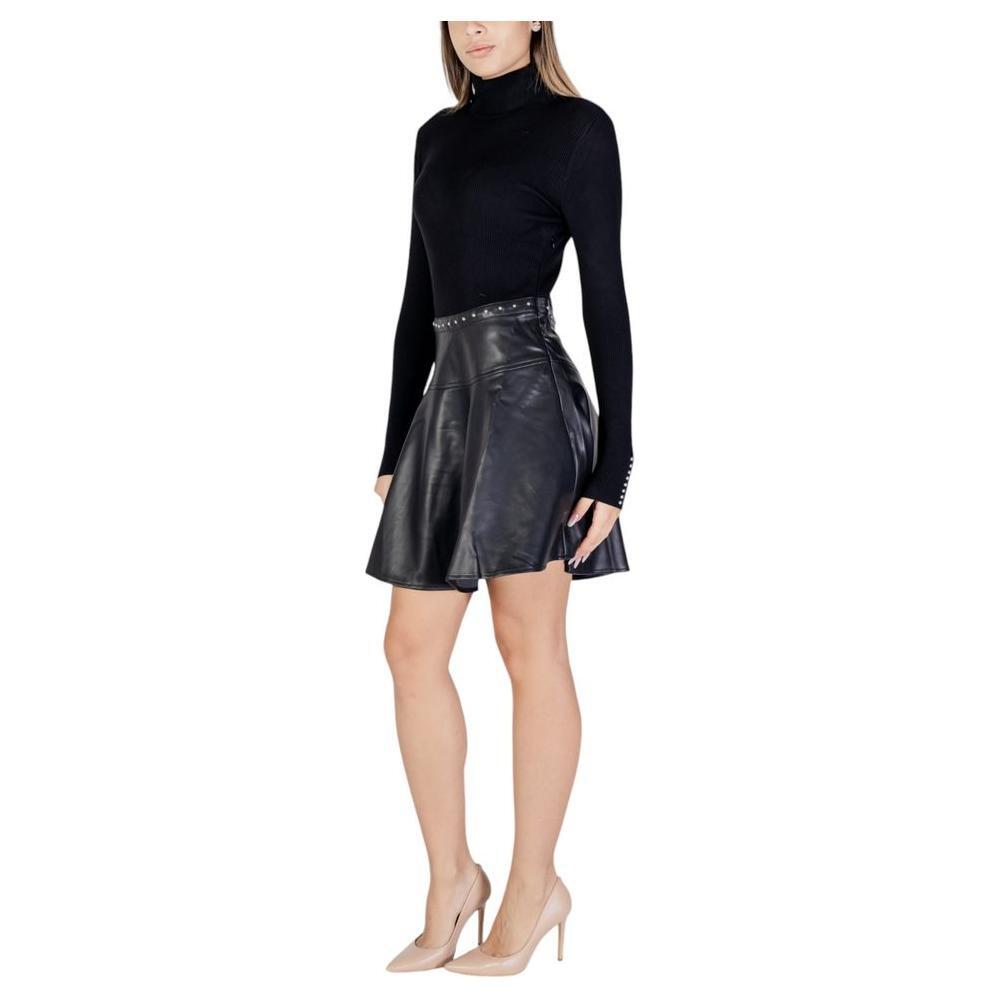 Morgan De Toi Black Viscose Midi MO-15659800009-34 | XXS