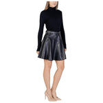 Morgan De Toi Black Viscose Midi MO-15659800009-34 | XXS