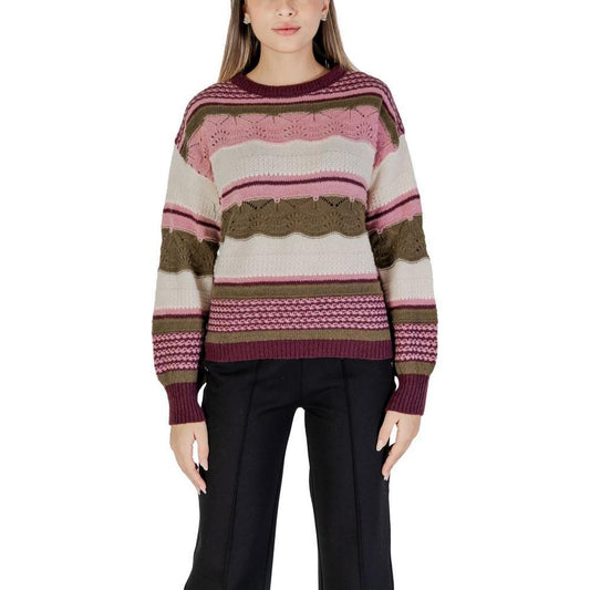 ICHI Multicolor Recycled Polyester Sweater IC-15692200145-IT40|S