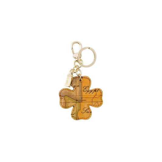 Alviero Martini Prima Classe Beige Artificial Leather Keychain