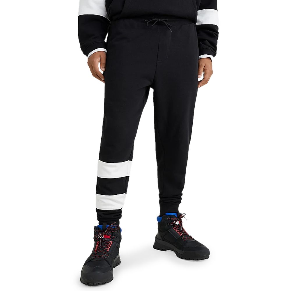 Tommy Hilfiger Jeans Black Cotton Joggers (Workout Pants)