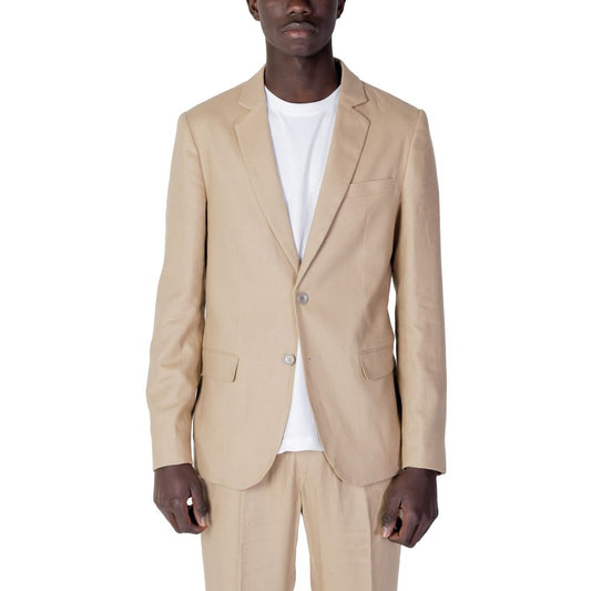 Antony Morato Beige Linen Blazer AN-10253200127-IT44 | XS
