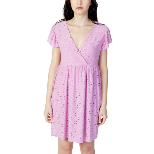 Jacqueline De Yong Multicolor Polyethylene Short Dress