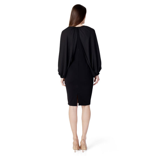 Rinascimento Black Polyester Long RI-11296600009-IT38|XS