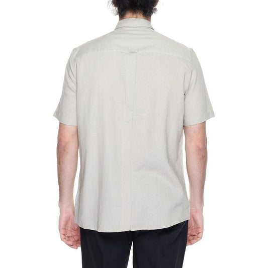 Antony Morato Beige Linen Shortsleeve AN-13370300127-IT44 | XS