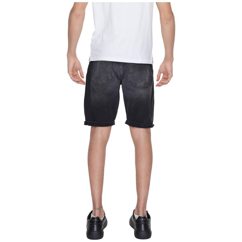 Antony Morato Black Cotton Bermuda AN-13379600009-W29