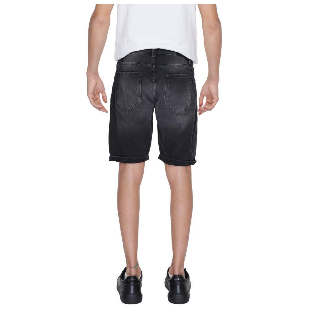 Antony Morato Black Cotton Bermuda AN-13379600009-W29