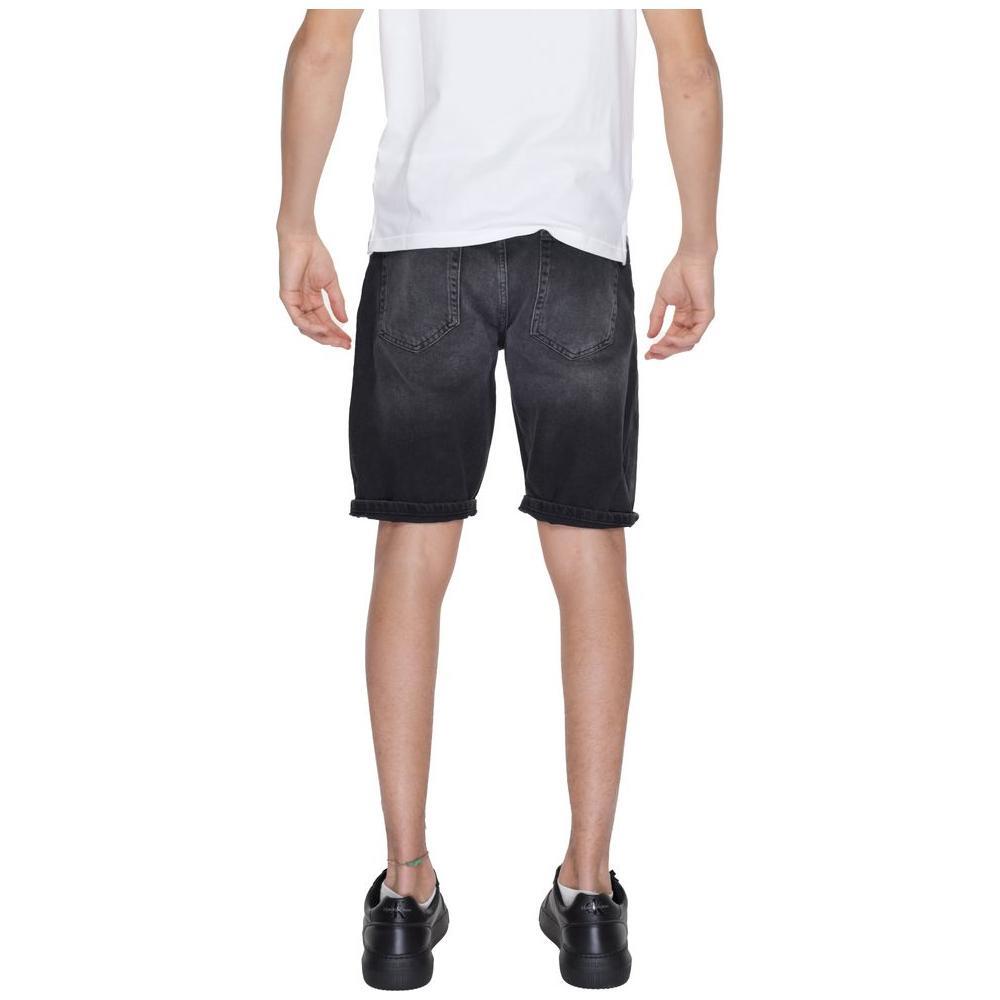 Antony Morato Black Cotton Bermuda AN-13379600009-W29