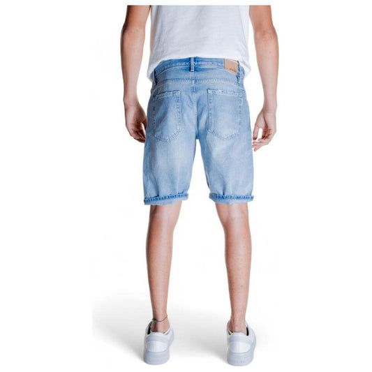 Antony Morato Light Blue Cotton Bermuda AN-13379700236-W29
