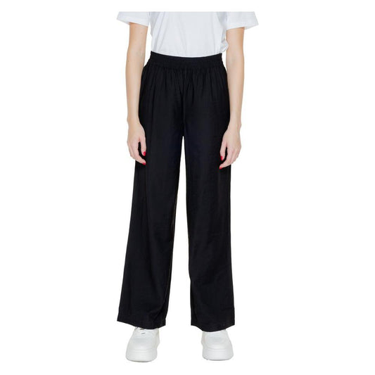 Jacqueline De Yong Black Viscose Pant JA-13392600009-IT38|XS