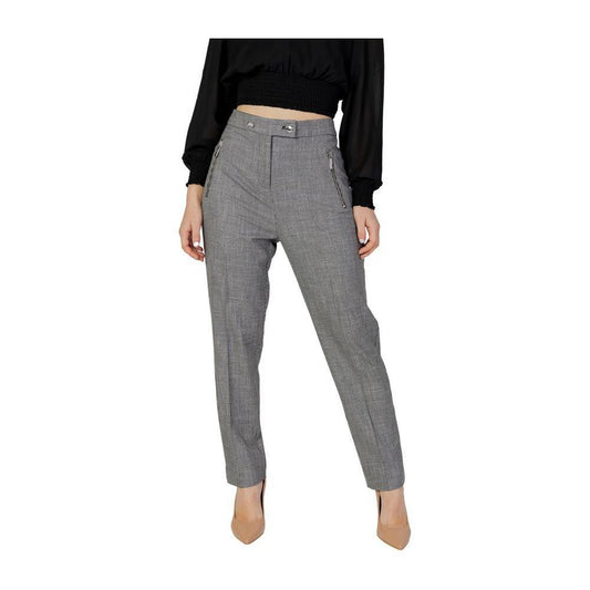 Morgan De Toi Black Polyester Pant MO-13440900009-IT44|L